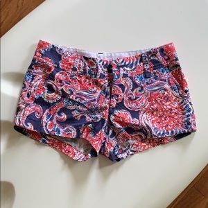 Lily Pulitzer Walsh short- red white and blue